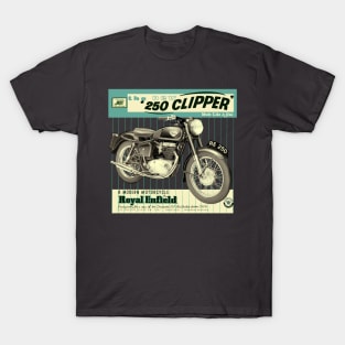 Vintage Royal Enfield 250 cc Clipper Motorcycle by MotorManiac T-Shirt